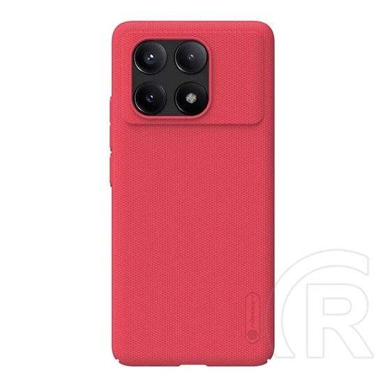Nillkin Xiaomi Poco X6 Pro 5G super frosted műanyag telefonvédő (gumírozott, érdes felület) piros