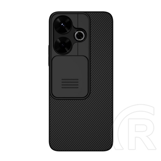 Nillkin Xiaomi Redmi 13 4G camshield szilikon telefonvédő (ütésállóság, kameravédő, csíkos) fekete