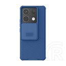 Nillkin Xiaomi Redmi Note 13 5G camshield műanyag telefonvédő (szilikon keret, ütésállóság, kameravédő, csíkos) sötétkék