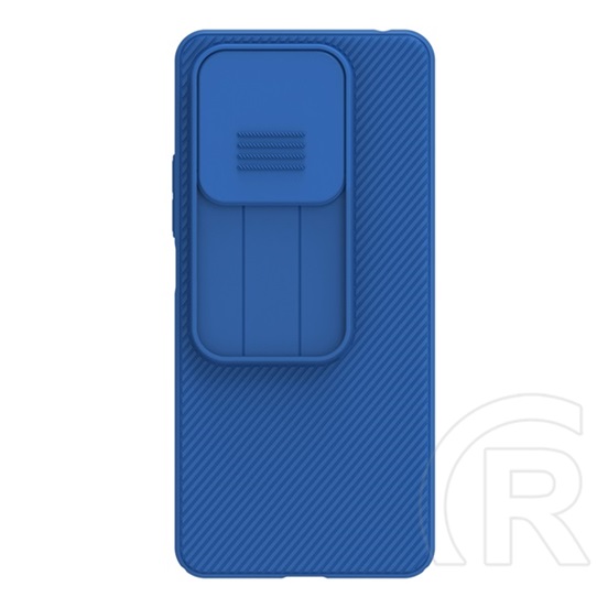 Nillkin Xiaomi Redmi Note 14 5G  camshield szilikon telefonvédő (ütésállóság, kameravédő, csíkos) sötétkék