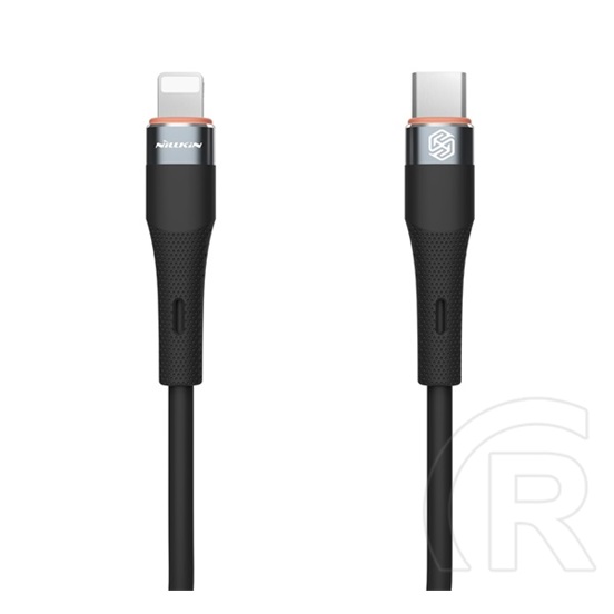 Nillkin flowspeed adatkábel (type-c - lightning, 27w, pd gyorstöltő, 100cm) fekete