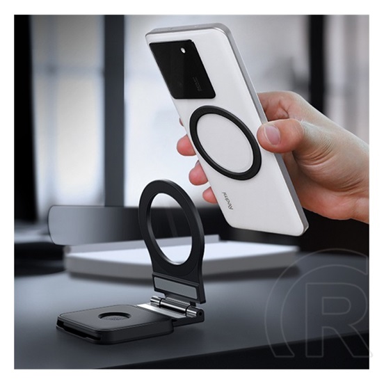 Nillkin snapflex elite tartó (ragasztható, asztalra, laptopra, magsafe) fekete