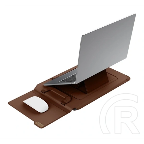 Nillkin versatile pro tok fekvő notebook/tablet 3in1 (univerzális, asztali tartó, egérpad funkció, 14.2" méret) barna