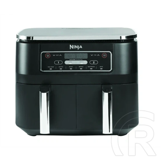 Ninja Foodi Max AF300EU kettős kosaras légsütő (7,6 L, 2×3,8 L kosarak, 2400 W, 40-240 °C, digitális kijelző, időzítő, f