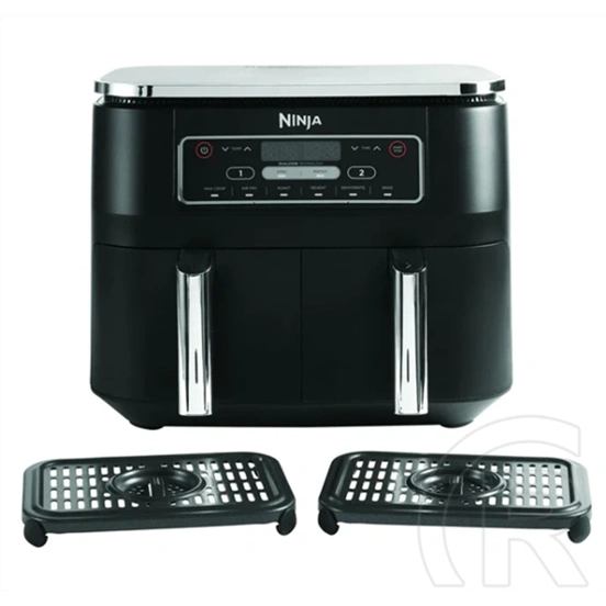 Ninja Foodi Max AF300EU kettős kosaras légsütő (7,6 L, 2×3,8 L kosarak, 2400 W, 40-240 °C, digitális kijelző, időzítő, f