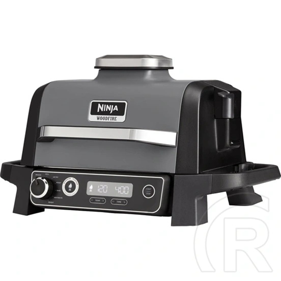 Ninja Woodfire OG701EU elektromos grill és füstölő (Woodfire, kültéri, 7 mód, IPX4, szürke/fekete)