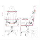 Nitro Concepts E250 Gaming szék (fekete-piros)