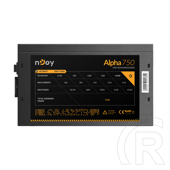 Njoy Alpha 750 750 W 80+ Gold tápegység