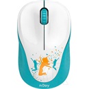 Njoy MSWL-W110-CM01B vezeték nélküli egér (fehér/kék)