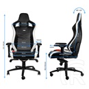 Noblechairs EPIC bőr Gaming szék (fekete-fehér-piros)