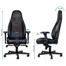 Noblechairs ICON bőr szék (fekete)