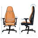 Noblechairs ICON bőr szék (konyak-fekete)