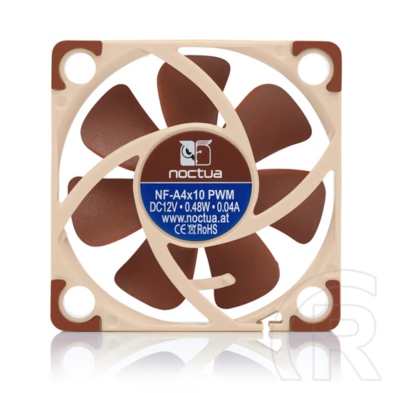 Noctua NF-A4x10 PWM Hűtő ventilátor (40 mm, 1000-5000 rpm, 12,9 dB - 19,6 dB)