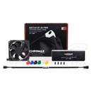 Noctua NF-A8 PWM chromax Hűtő ventilátor (80 mm, 450-2200 rpm, 7,3 dB - 17,7 dB, fekete)