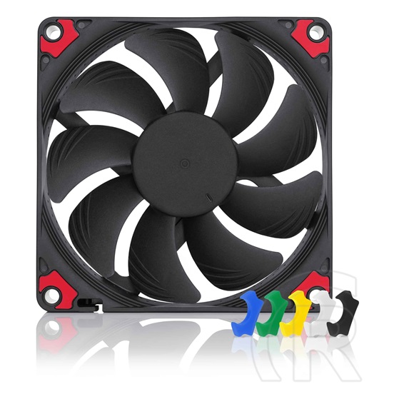 Noctua NF-A9x14 HS-PWM chromax Hűtő ventilátor (90 mm, 600-2500 rpm, 7,3 dB - 23,6 dB)
