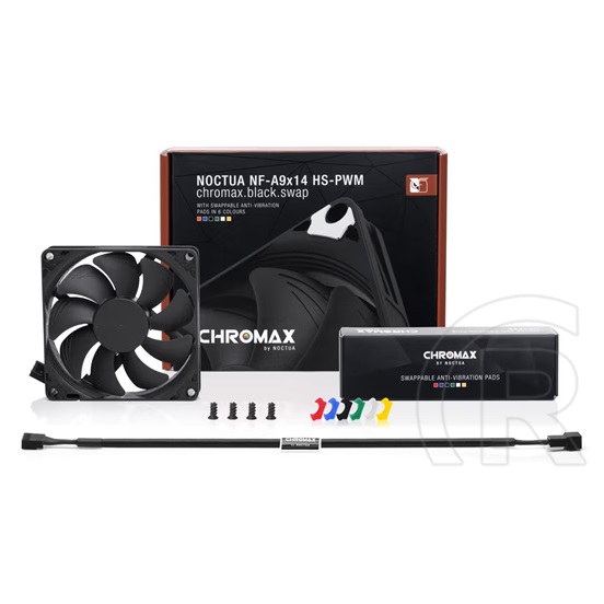 Noctua NF-A9x14 HS-PWM chromax Hűtő ventilátor (90 mm, 600-2500 rpm, 7,3 dB - 23,6 dB)