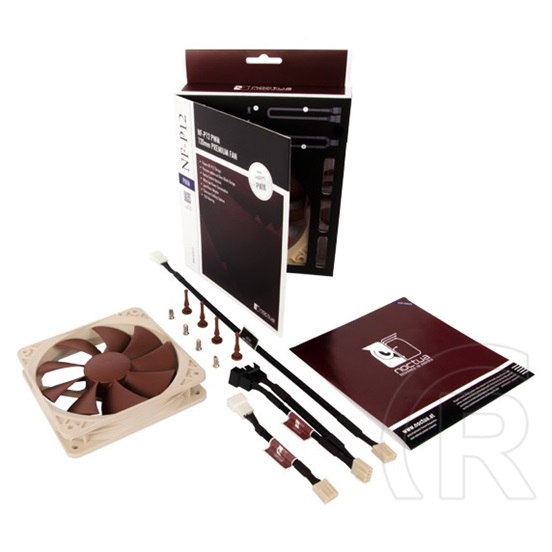 Noctua NF-P12 PWM hűtő ventilátor (120 mm, 300-1300 rpm, 12,6-19,8 dB)