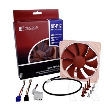 Noctua NF-P12 hűtő ventilátor (120 mm, 900-1300 rpm, 12,6-19,8 dB)