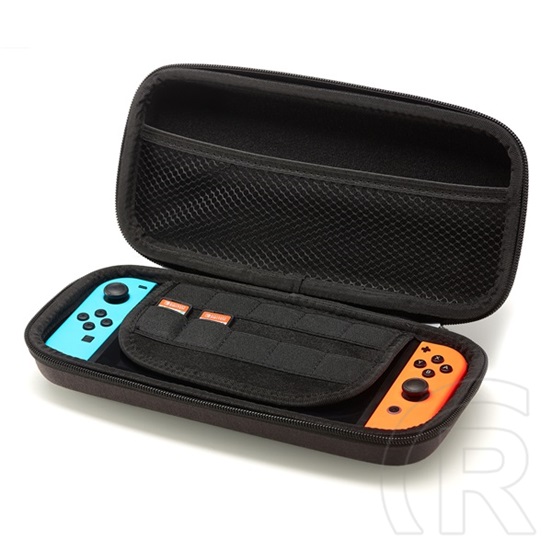 Numskull Nintendo Switch utazótok (Hogwarts Legacy dizájn, ütésálló, EVA anyag, belső bélés, 10 kazetta, cipzáras rekesz