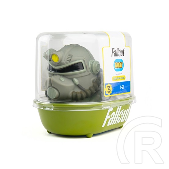 Numskull Tubbz - Fallout T-51 gumikacsa (dobozos, hivatalos Bethesda licenc, PVC, kb. 9 cm)