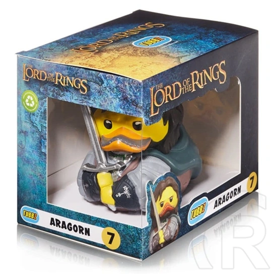 Numskull Tubbz Aragorn gumikacsa (dobozos, hivatalos Gyűrűk Ura licenc, PVC, kb. 9 cm)
