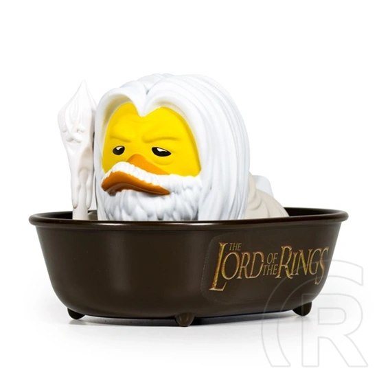 Numskull Tubbz Boxed - A Gyűrűk Ura "Gandalf the White" gumikacsa (dobozos, gyűjtői, kb. 9 cm, PVC, fehér)