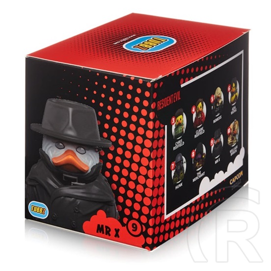 Numskull Tubbz Boxed Resident Evil Mr. X T-103 gumikacsa (hivatalos, PVC, kb. 9 cm, részletgazdag)
