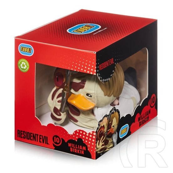 Numskull Tubbz Boxed William Birkin gumikacsa (hivatalos Resident Evil, díszdobozos, PVC, kb. 9 cm)