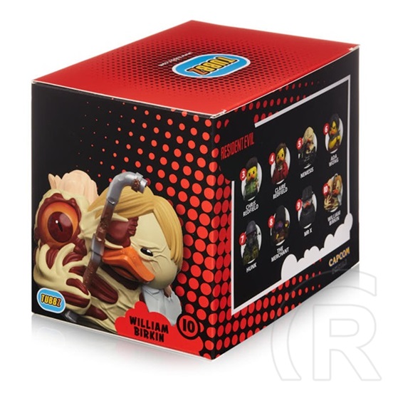 Numskull Tubbz Boxed William Birkin gumikacsa (hivatalos Resident Evil, díszdobozos, PVC, kb. 9 cm)