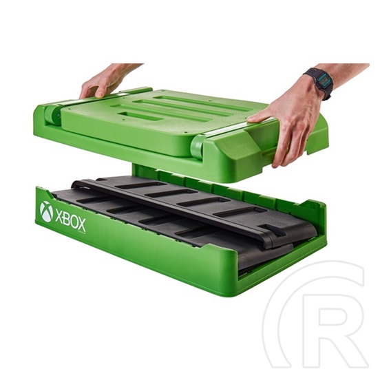 Numskull Xbox Series tároló szék (Xbox dizájn, kihúzható, összecsukható, rejtett tárolórekesz, tartós, max. terhelés <10