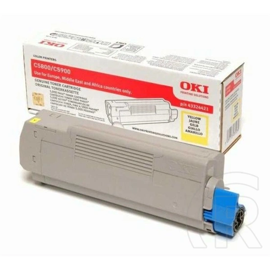 Oki C5800/5900/5550 43324421 toner (5.000 oldal, sárga)