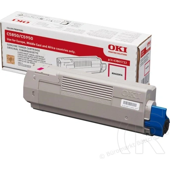 Oki C5850/5950 43865722 toner (6.000 oldal, magenta)