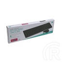 Omega OKM071B cordless billentyűzet + egér (US, USB, fekete)