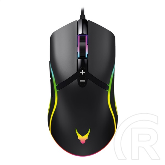 Omega VARR RGB optikai egér (USB, fekete)