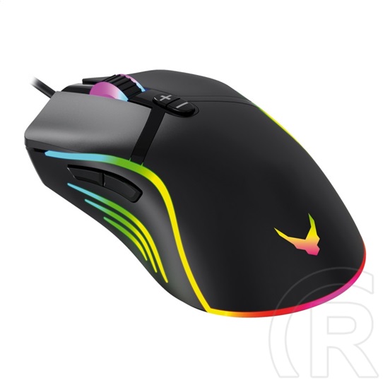 Omega VARR RGB optikai egér (USB, fekete)