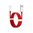 OnePlus adatkábel és töltő (type-a - type-c, D301, piros/fehér, ECO csomagolás)