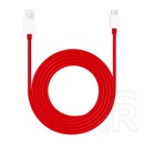 Oneplus supervooc adatkábel (usb - type-c, 10a, gyorstöltő, 150cm, törésgátló) piros