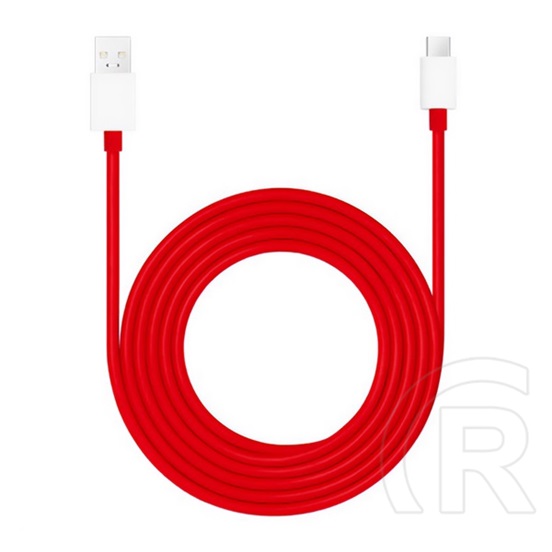 Oneplus supervooc adatkábel (usb - type-c, 10a, gyorstöltő, 150cm, törésgátló) piros