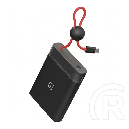 Oneplus vésztöltő type-c aljzat (10000mah, 22.5w, pd gyorstöltő, led jelzés + fix type-c kábel) fekete