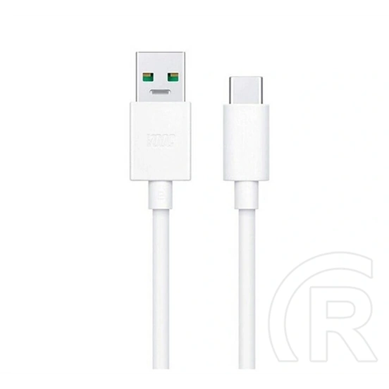 Oppo supervooc adatkábel (usb - type-c, 100w, gyorstöltő, 100cm) fehér