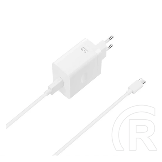 Oppo supervooc hálózati töltő usb aljzat (100w, gyorstöltő + type-c kábel) fehér