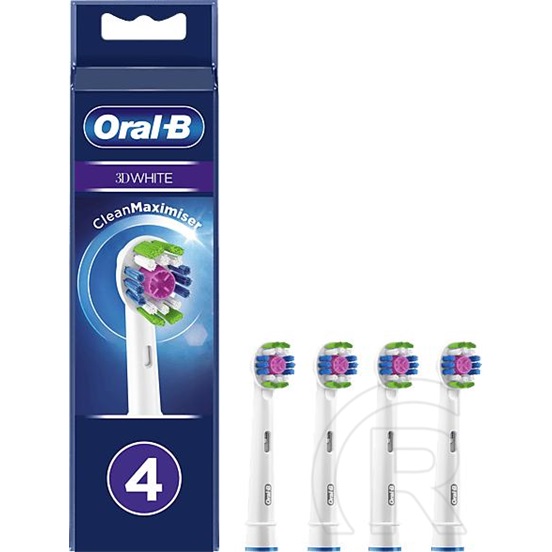 Oral-B EB18-4 3D White elektromos fogkefe pótfej (4 db)