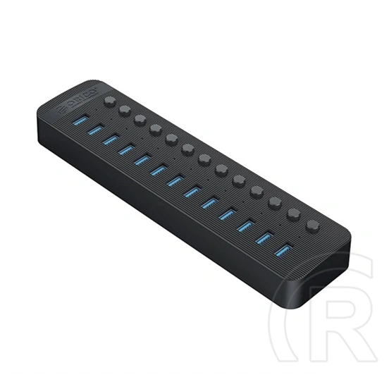 Orico ct2u3-13ab type-c hub 13in1 (elosztó, 13 usb aljzat, 4a, 100cm) fekete