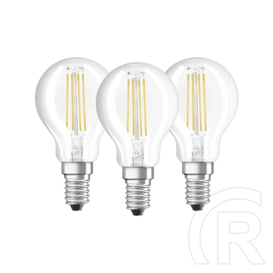 Osram Base Filament LED kisgömb izzó 4 W 470 lm E14 (meleg fehér) 3 db