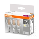 Osram Base Filament LED kisgömb izzó 4 W 470 lm E14 (meleg fehér) 3 db