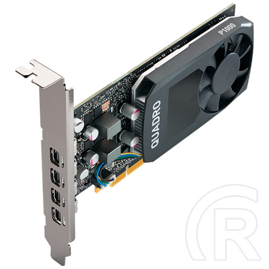 PNY NVIDIA Quadro P1000 V2 4GB LP (PCIe 3.0, 4 GB DDR5, 128 bit, 4xminiDP, aktív hűtő)