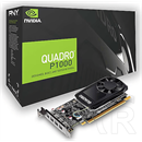 PNY NVIDIA Quadro P1000 VGA (PCIe 3.0, 4 GB GDDR5, 128 bit, 4xMiniDP/DP)