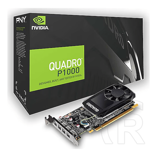 PNY NVIDIA Quadro P1000 VGA (PCIe 3.0, 4 GB GDDR5, 128 bit, 4xMiniDP/DP)
