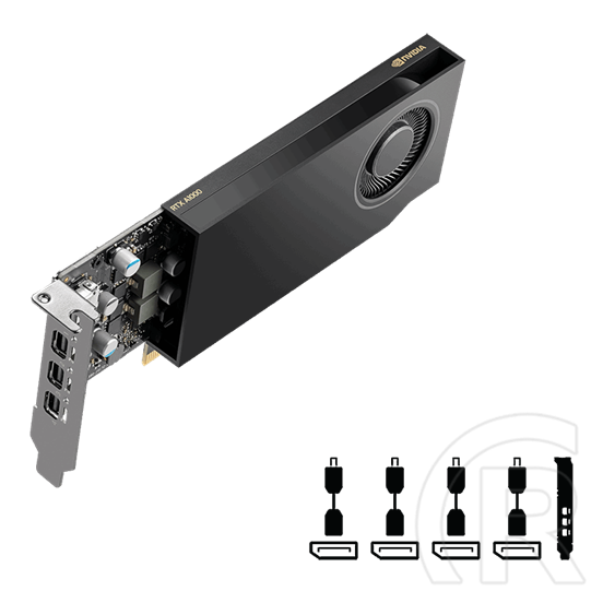 PNY RTX A1000 VGA (PCIe 4.0, 8 GB GDDR6, 128 bit, 4xMiniDP)