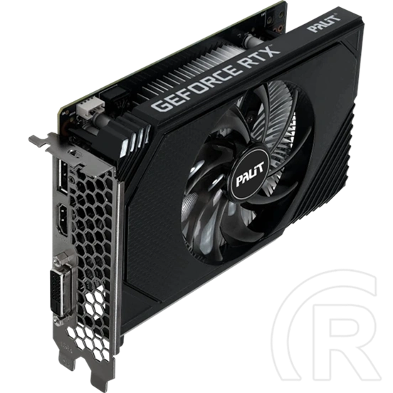 Palit GeForce RTX 3050 StormX VGA (PCIe 4.0, 6 GB GDDR6, 96 bit, 1xDP, 1xHDMI, 1xDVI-D, passzív hűtés, fekete)